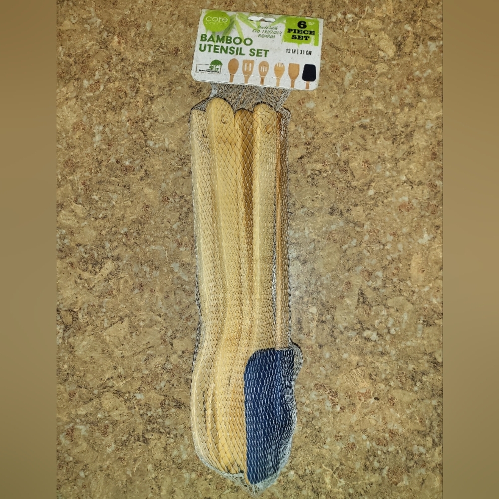 Core Bamboo 6 Pc Utensil Set